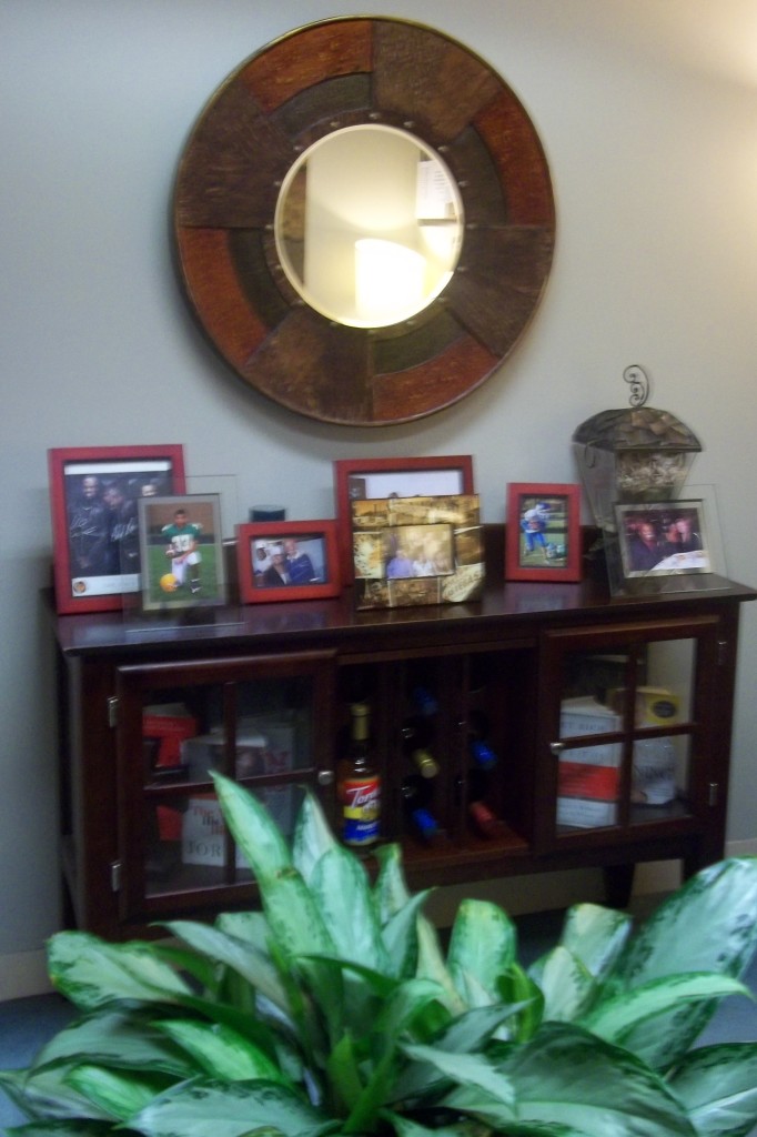 Mirror, Buffet and Plant