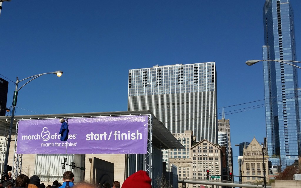 Start - Finish for the March of Dimes Chicago